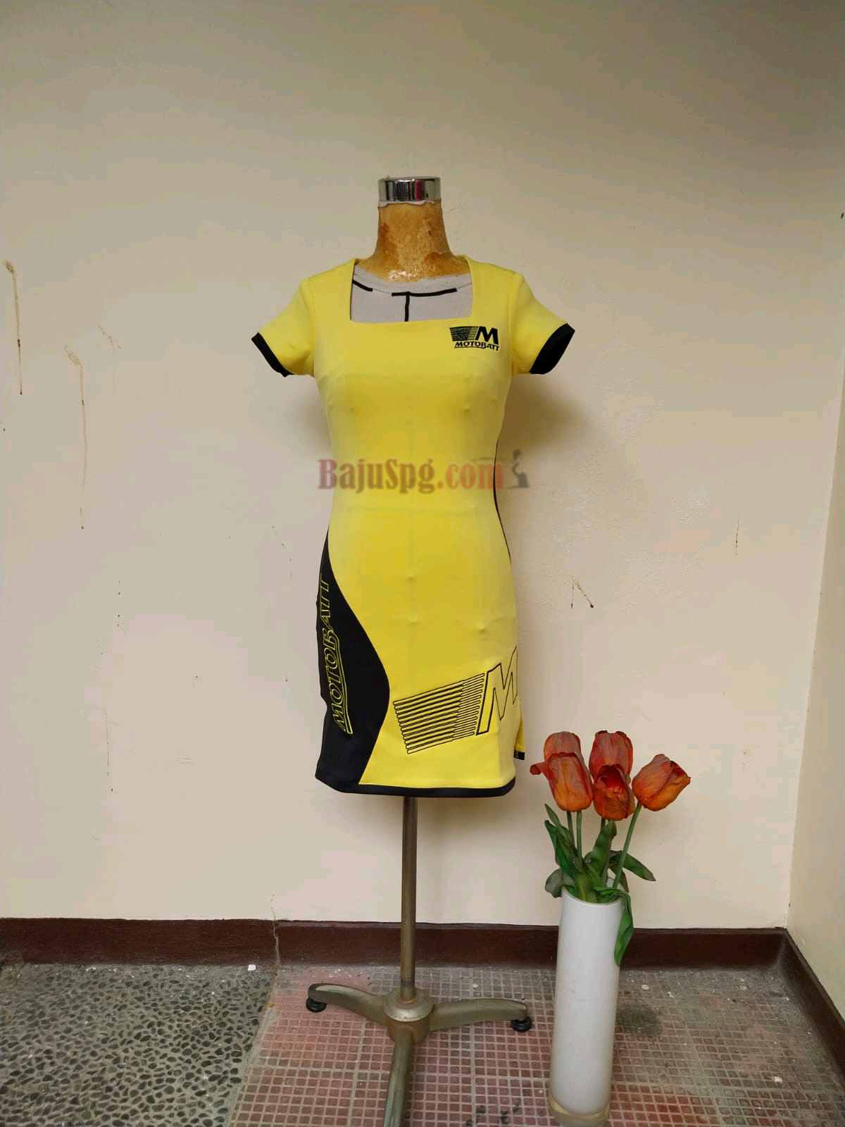 Pembuatan Baju SPG Motobatt Kuning di Jakarta